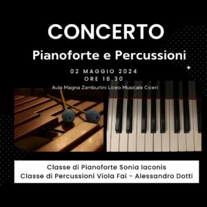 Concerto per PIANOFORTE e PERCUSSIONI @ Aula Magna "Prof. Alberto Zamburlini"